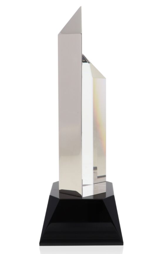 Hexagon Silver Clear Award
