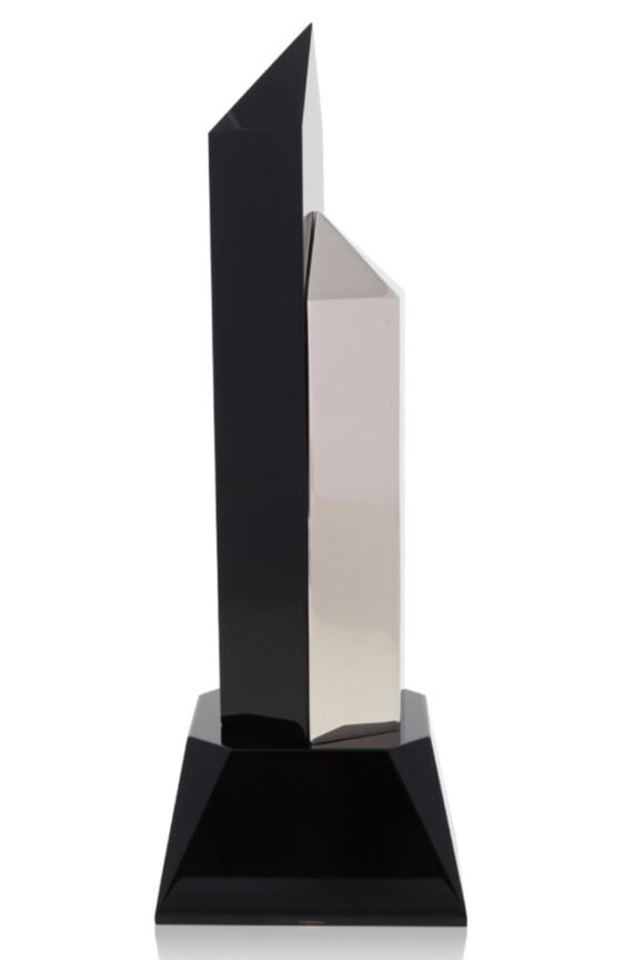 Hexagon Black Silver Award