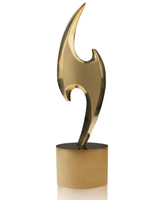 Society Star Polished Bronze  Award