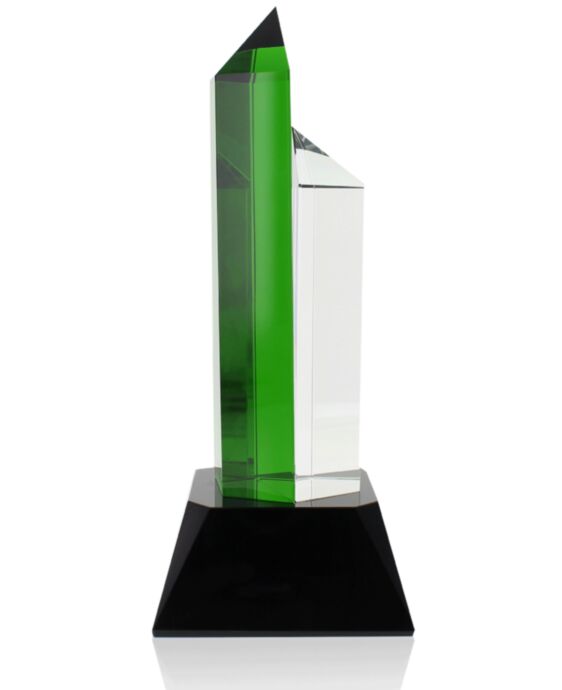 Hexagon Green Clear Award