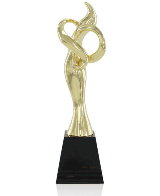 Event Figure Gold Plated Metal Award