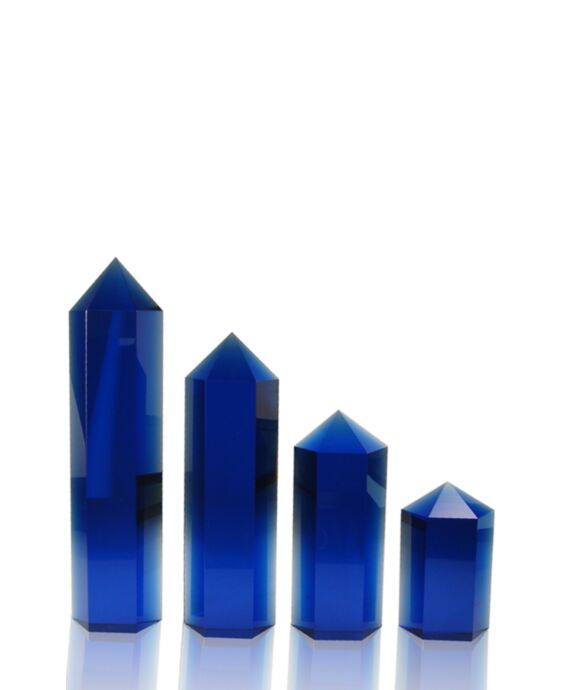 Hexagon Columns Blue  Award