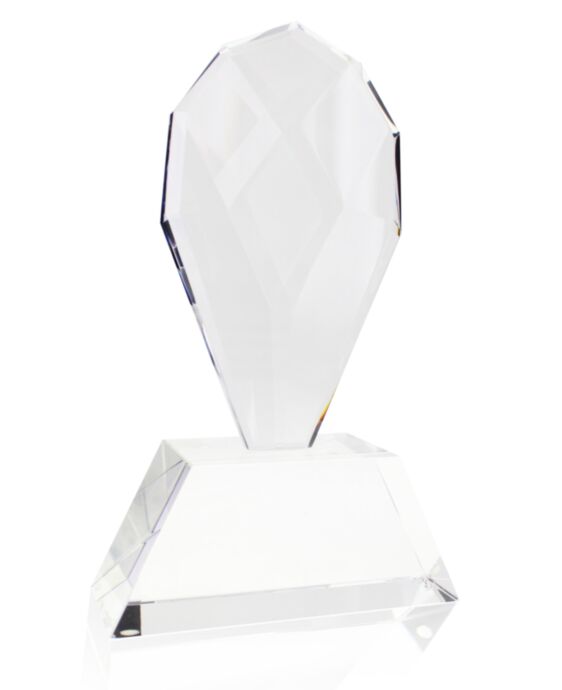 Paris Crystal 1 Oval Award