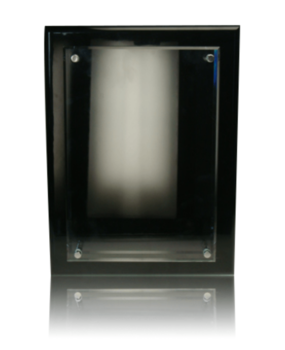 Black Piano Finish Wall Plaque