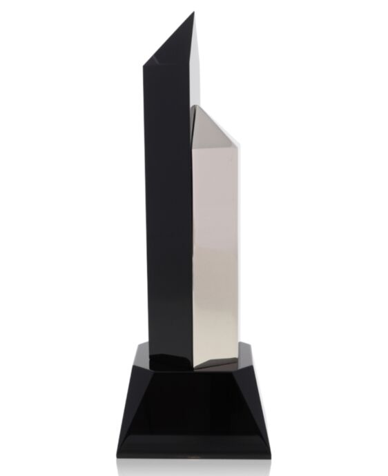 Hexagon Black Silver Award