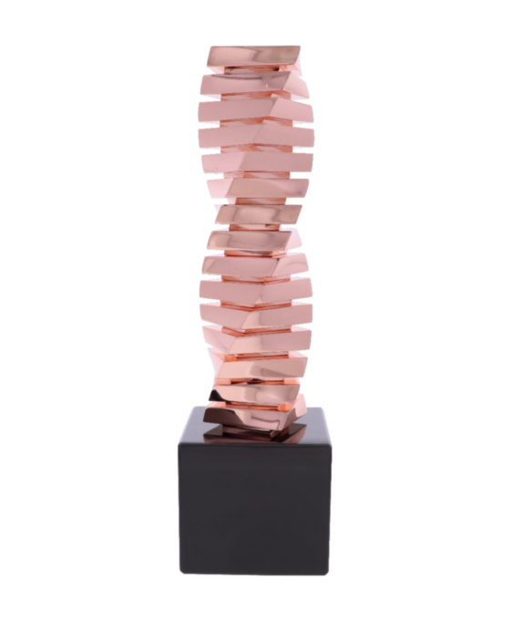 Rose Gold Twist 15” Award