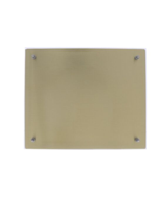 Metal Plaque Gold with Glass 10” x 12” Award