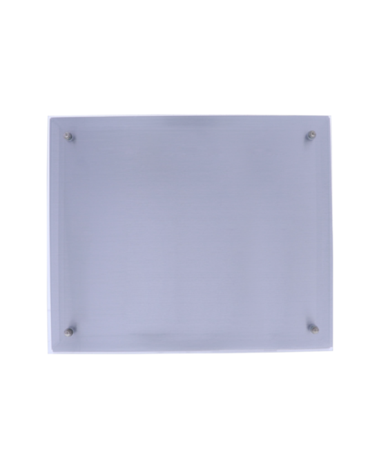 Metal Plaque Silver with Glass 10” x 12” Award