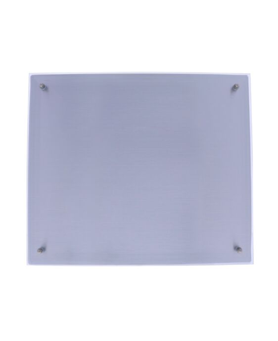 Metal Plaque Silver with Glass 12” x 14” Award