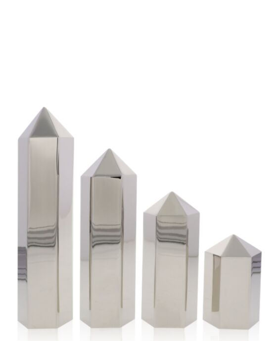 Hexagon Columns Shiny Silver Award