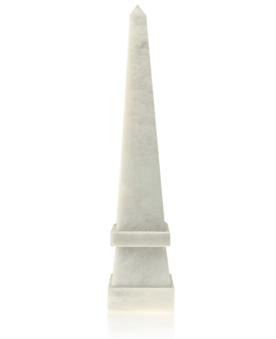 Stepped Obelisk White Marble Award
