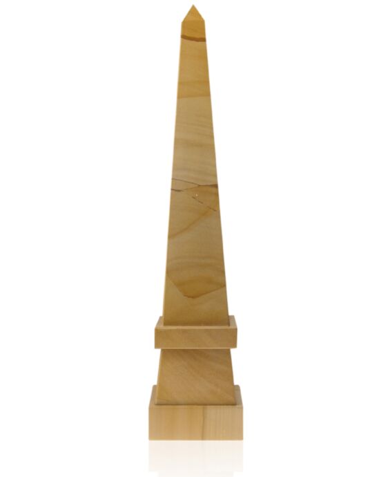 Stepped Obelisk Teak Marble Award