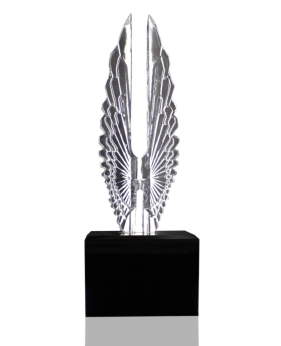 Society Wings 1 Crystal Award