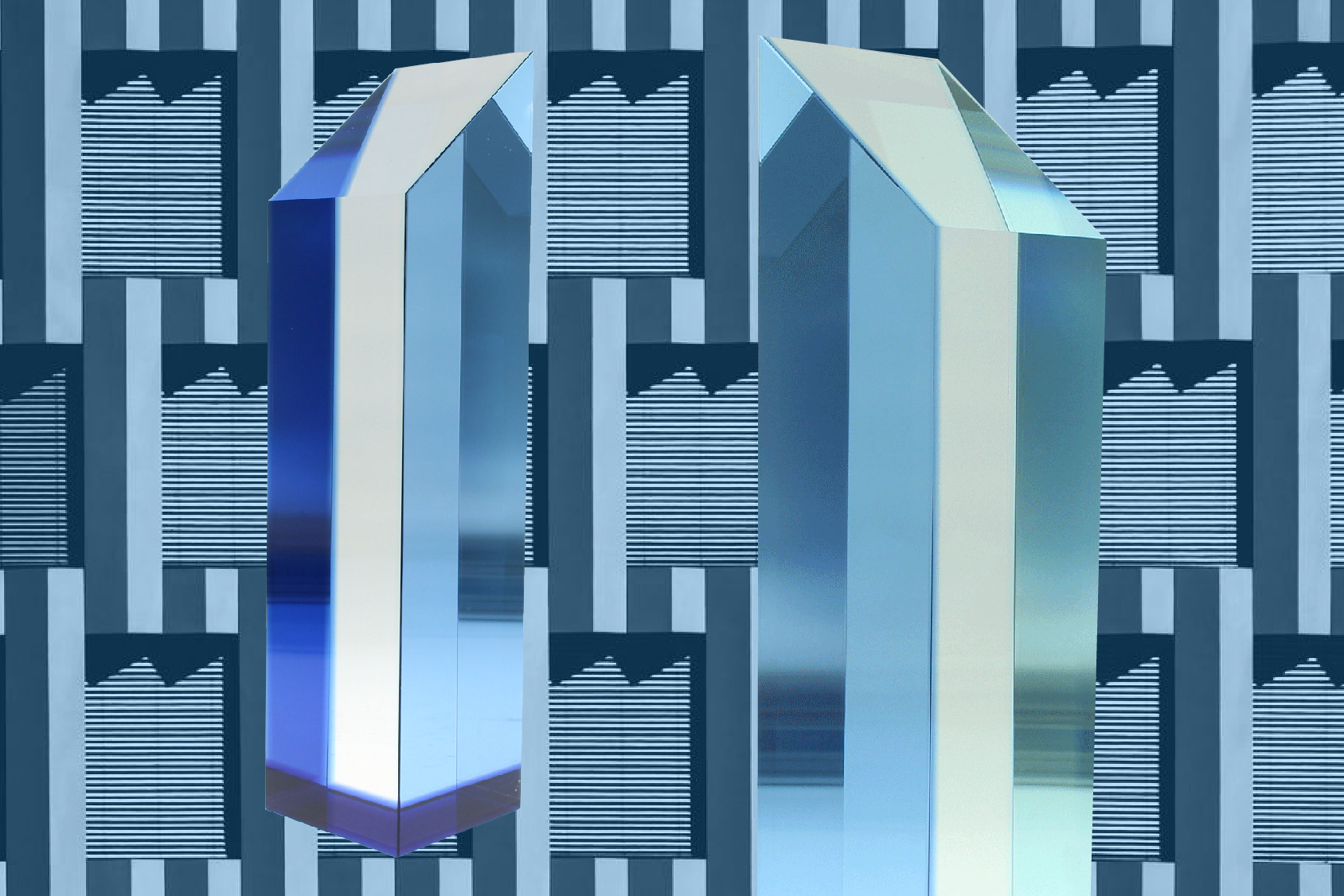 Century Crystal Square trophy by Society Awards