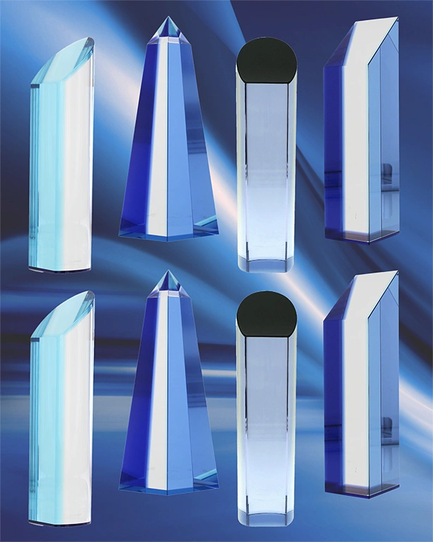 MID CENTURY MODERN CRYSTAL ART AWARDS