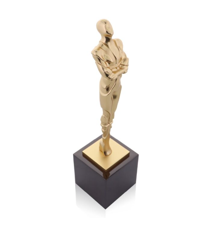 Society Statue Exclusive Gold Figure Award Trophy