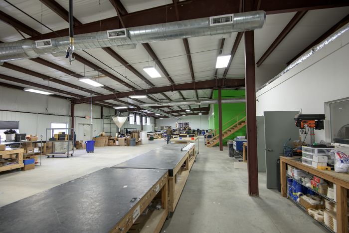 Inside the solar-powered Society Awards production facility in Grove, OK