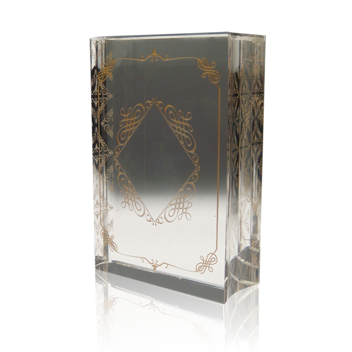 Society Awards Crystal Book Trophy