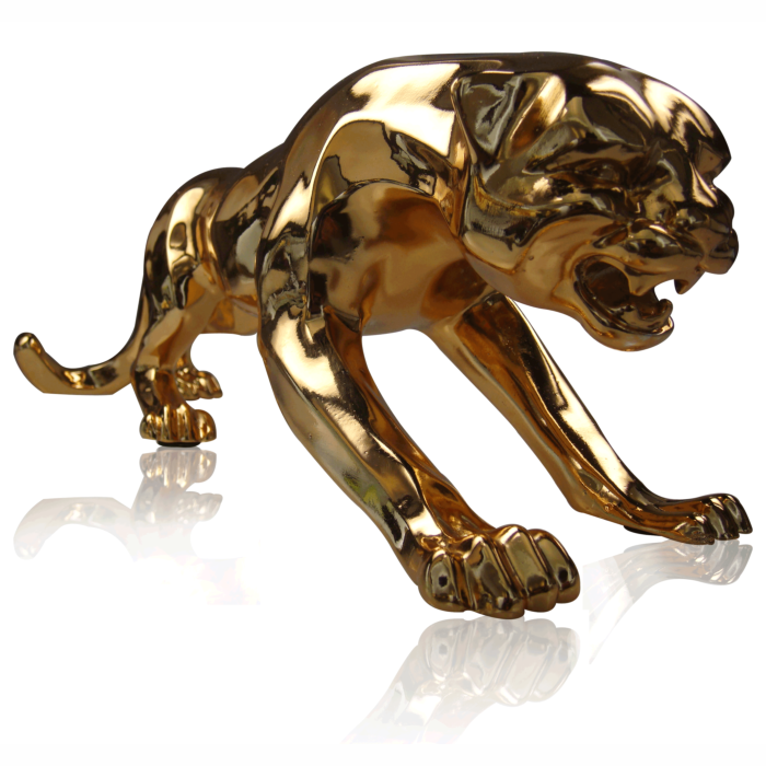 Large Copper Cat Sculpture by Society Awards
