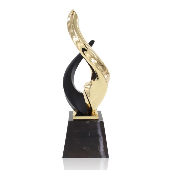Nambe Matte Black & Gold trophy with Society Awards