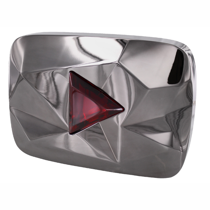 YouTube Red Diamond Creator Award with Baccarat Crystal