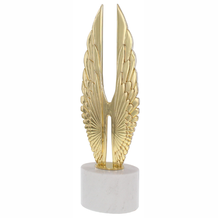 Hermes Awards gold wing trophy 
