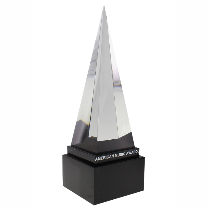 The American Music Awards custom-crafted in premium Lucite acrylic by Society Awards