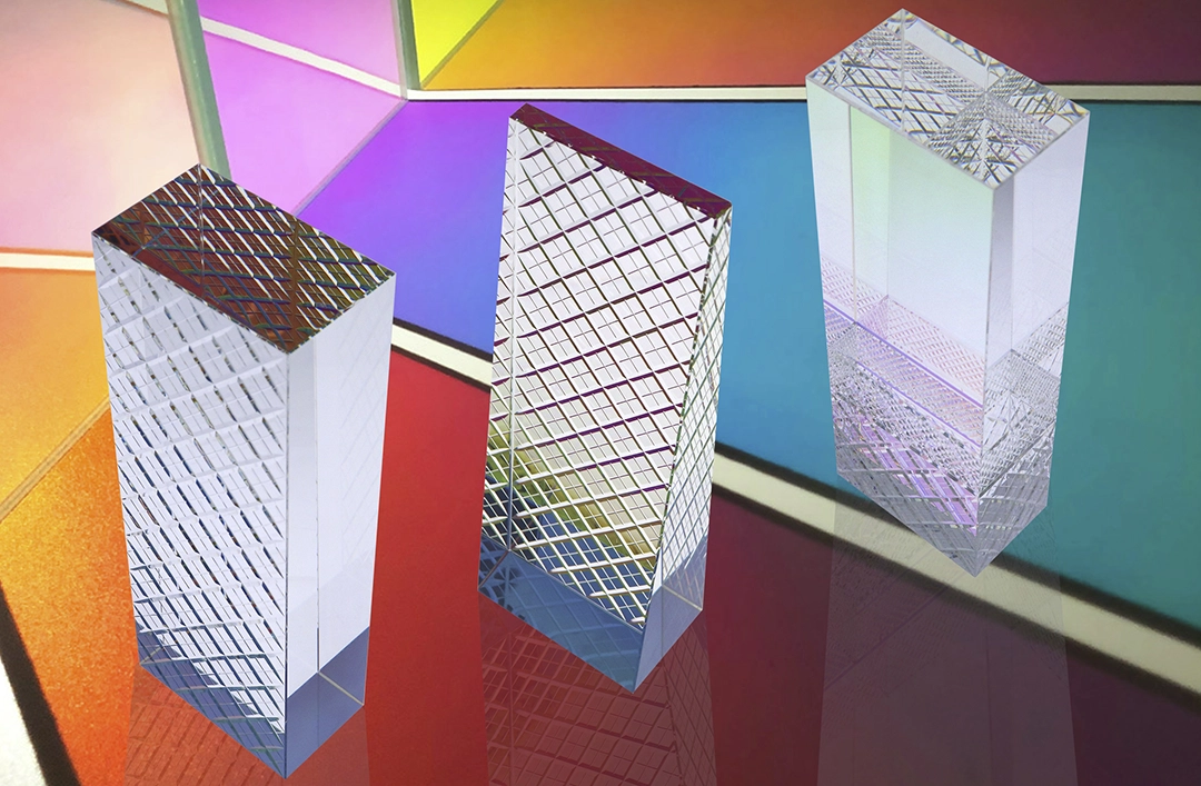 Showcase of the Estate Crystal Block and Wedge awards, with the Manor Crystal Block award