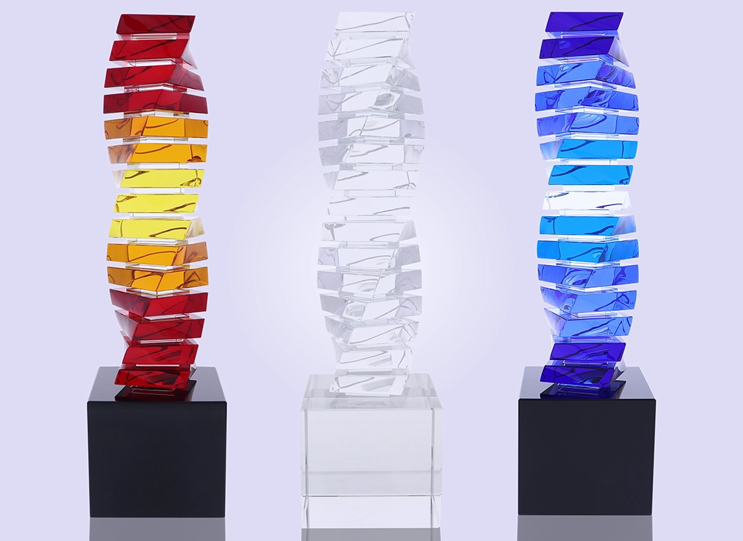 The brand new Century Twist and Crystal Twist crystal awards from Society Awards