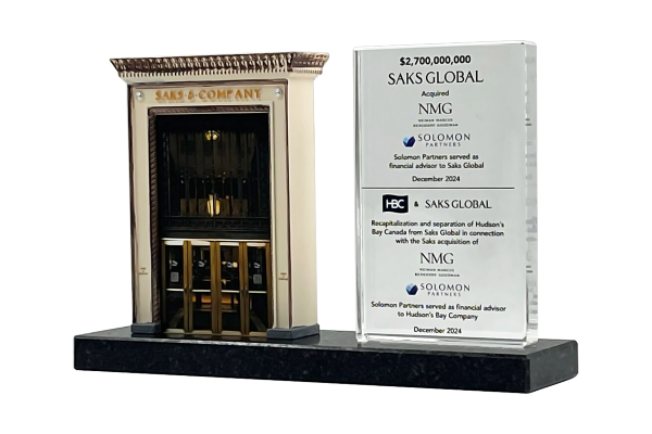 Classic building entryway deal gift with a solid granite base and crystal rectangle