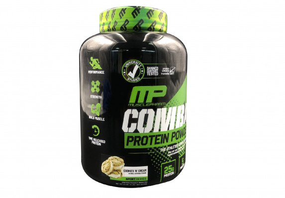 A custom deal toy crafted to look like a to-scale replica of a protein powder canister.