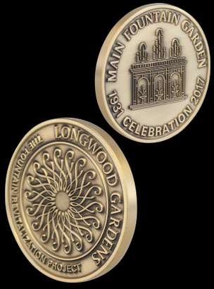 Longwood Gardens Fountain Revitalization Project Medal award