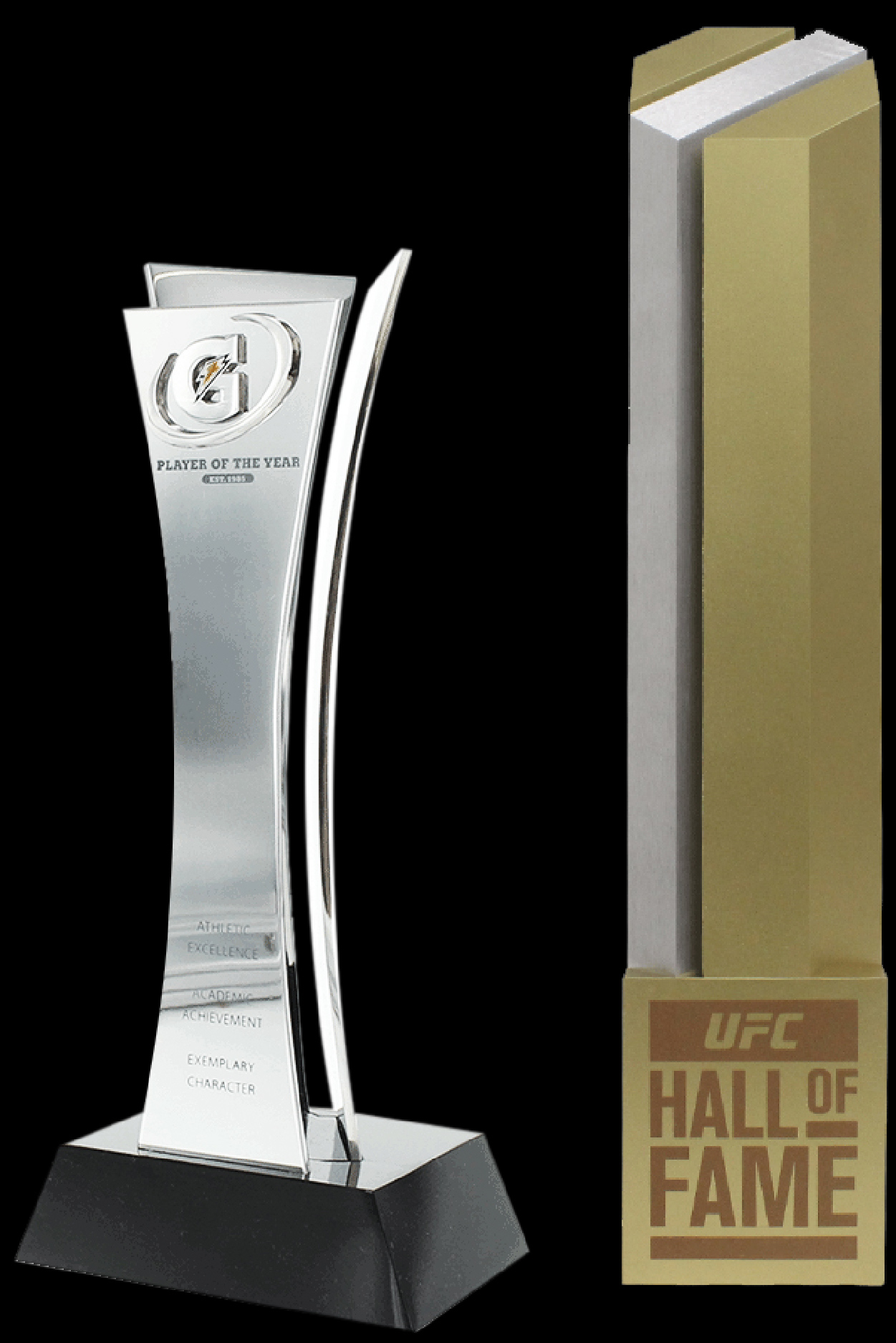 Gatorade Player of the Year award, UFC Hall of Fame Award trophy