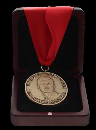The John F Kennedy Center Performance Arts custom made medal created by Society Awards