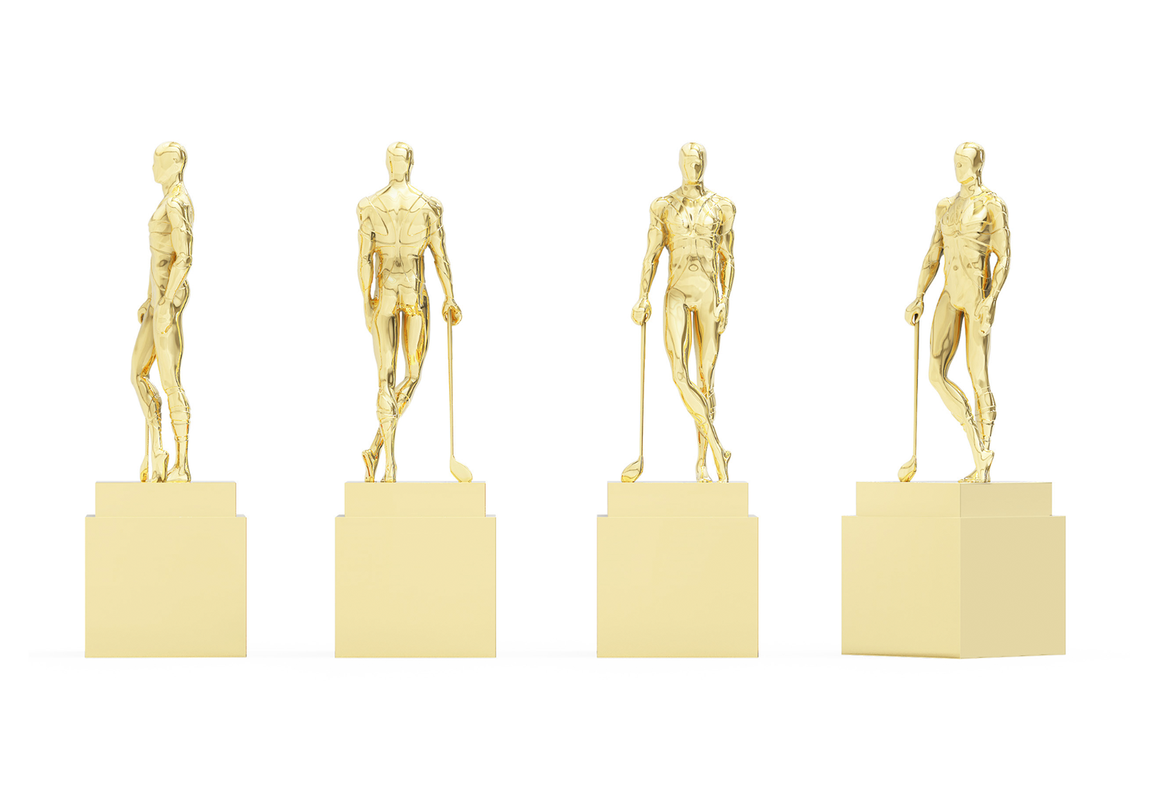 Realistic statue of a man standing with a golf club | Society Awards