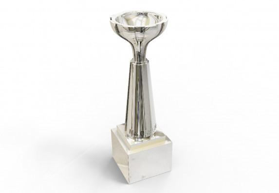 Silver modern trophy cup