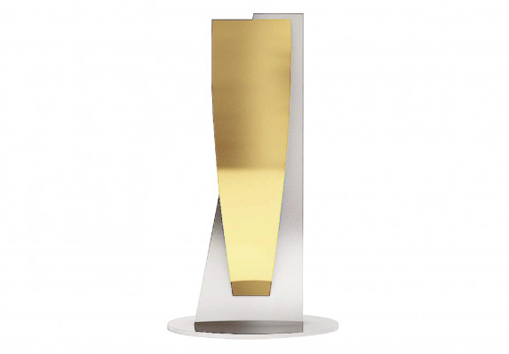 Curving Panels Trophy in 2-tone Metal
