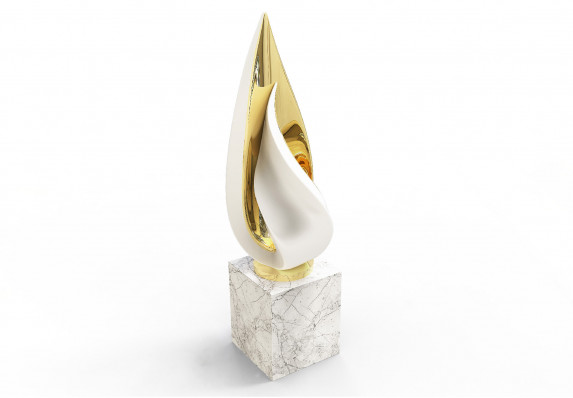 Custom Metal Flower Trophy