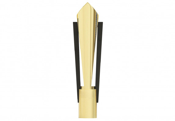 Gold Trophy Cup with Black Handles