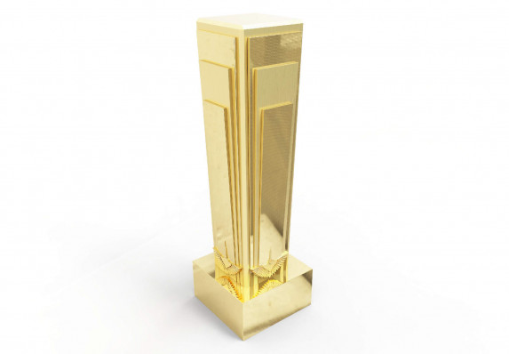 Gold Award with Crane Bird