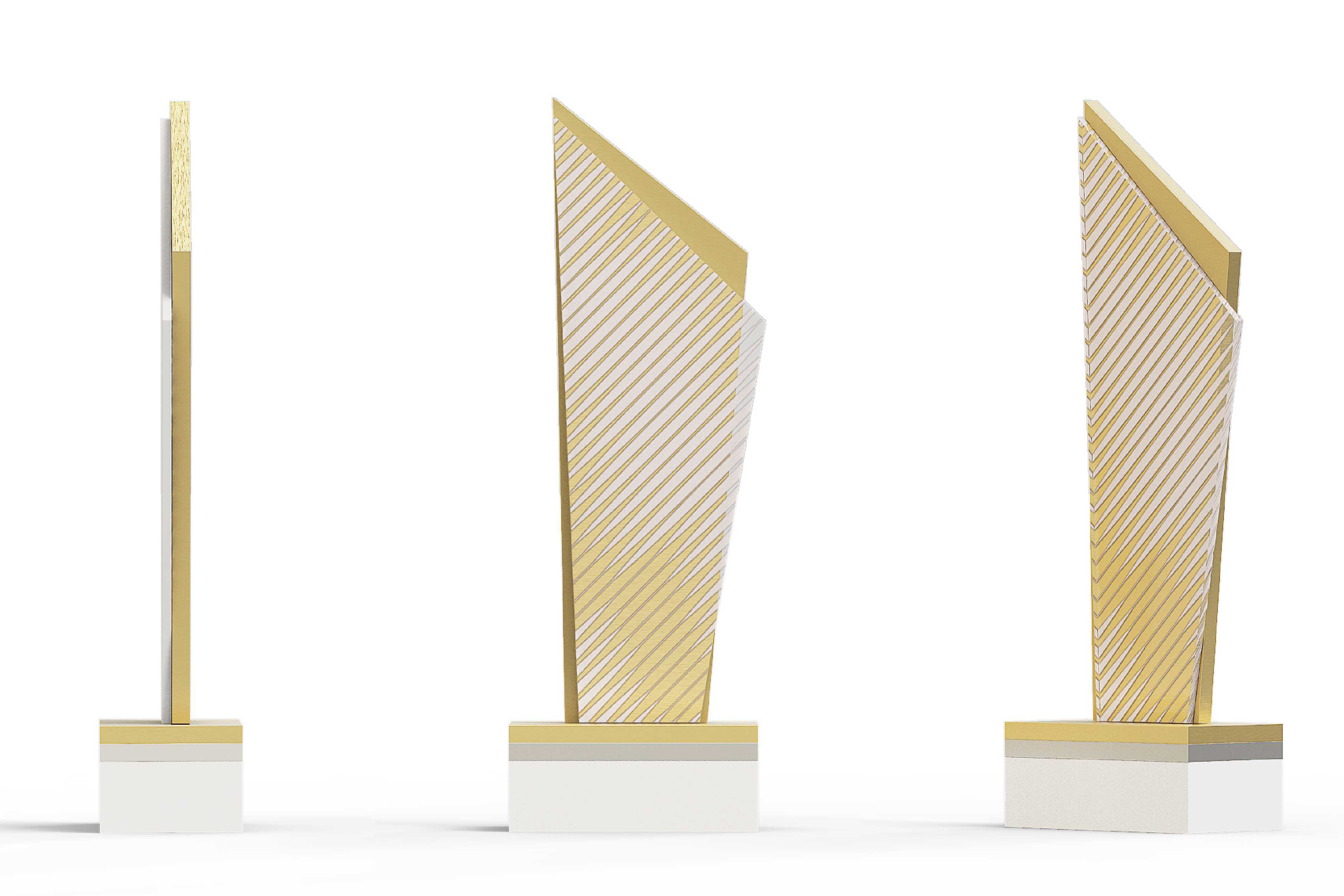 Custom Gold and White Spire