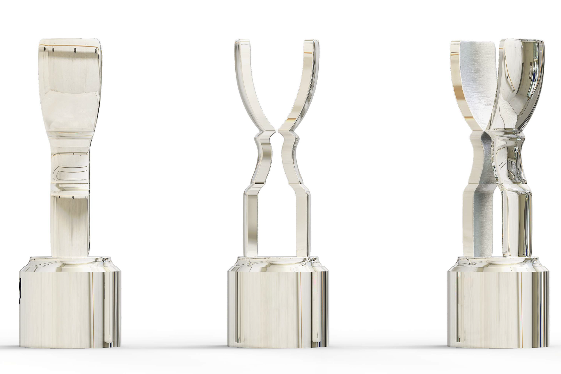 Large silver custom trophy cup