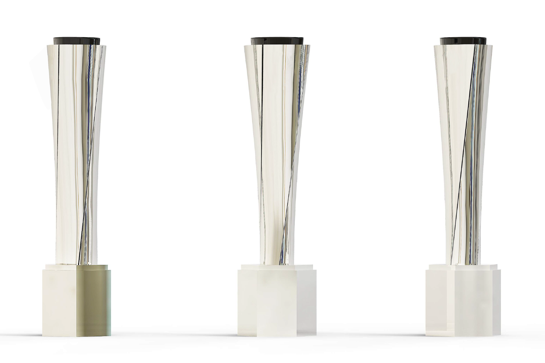 Twisting Custom Silver Recognition Awards